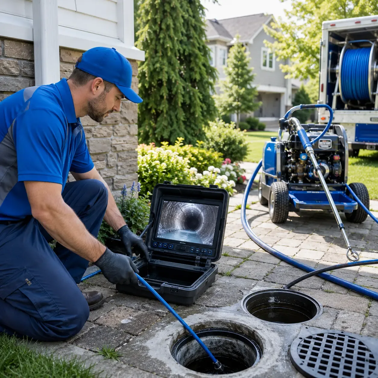 Outdoor drain cleaning professionals serving Dumont, NJ