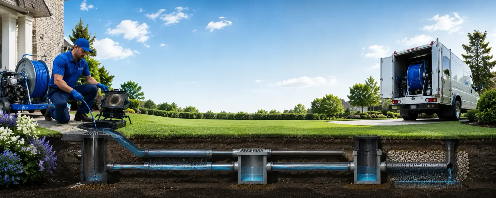 Outdoor drain cleaning information for Dumont, NJ